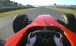 Ferrari-Pilot Felipe Massa mit On-Board-Kamera